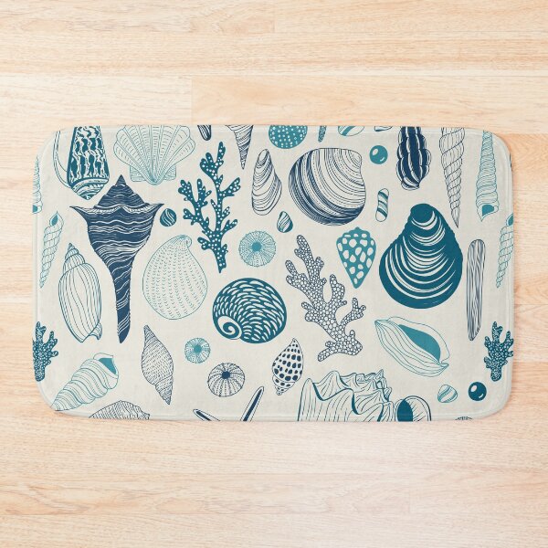 Item preview, Sea shells on off white designed and sold by Katerina Mitkova Kirilova.