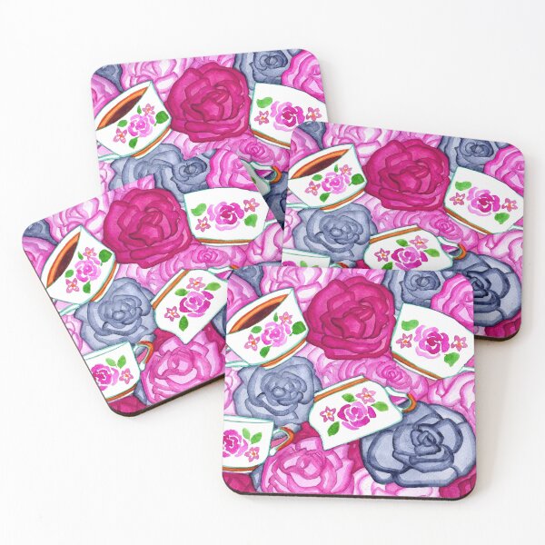 Item preview, Tea Cups and Roses Pink Palette designed and sold by Niina  Niskanen.