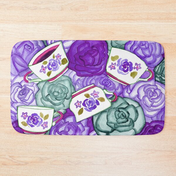 Item preview, Tea Cups and Roses Lilac and Purple Palette designed and sold by Niina  Niskanen.