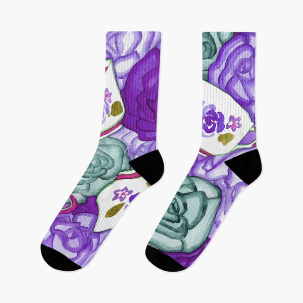 Item preview, Tea Cups and Roses Lilac and Purple Palette designed and sold by Niina  Niskanen.