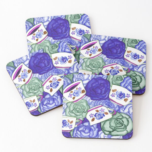 Item preview, Tea Cups and Roses Blue Palette designed and sold by Niina  Niskanen.