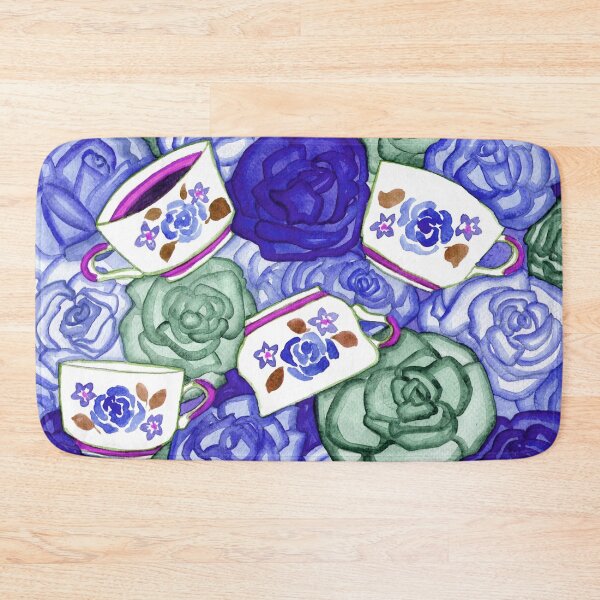 Item preview, Tea Cups and Roses Blue Palette designed and sold by Niina  Niskanen.