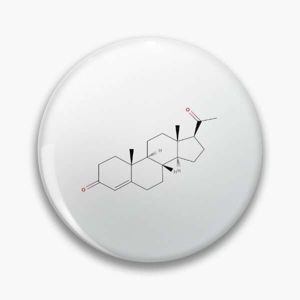 Artikelvorschau, Progesterone Molecule - Colored Structural Formula entworfen und verkauft von SieJermiin.