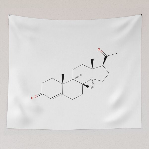Item preview, Progesterone Molecule - Colored Structural Formula designed and sold by SieJermiin.