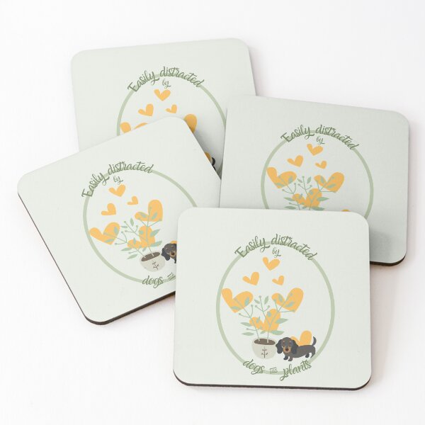 Item preview, Easily distracted by dogs and plants designed and sold by Dolyaz.