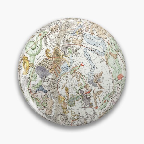 Item preview, Vintage Celestial Map Of The Southern Hemisphere  designed and sold by Lucky-Town-Art.