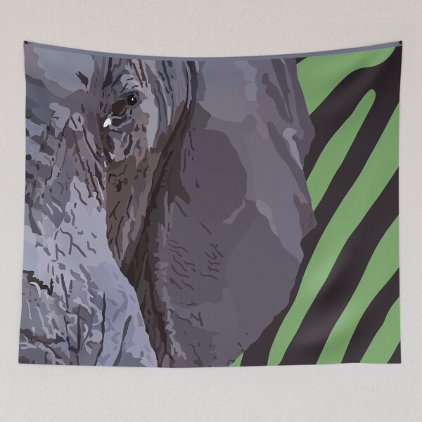 Item preview, Elephant Print designed and sold by Tiny-Designs-UK.
