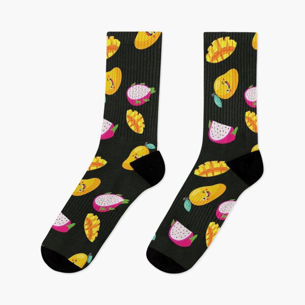 Item preview, Mango and dragon fruit - fruit pattern - Tropical Cute designed and sold by Atleta-Cali.