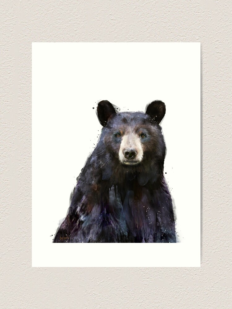 Alternate view of Black Bear Art Print
