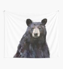 Black Bear Wall Tapestry