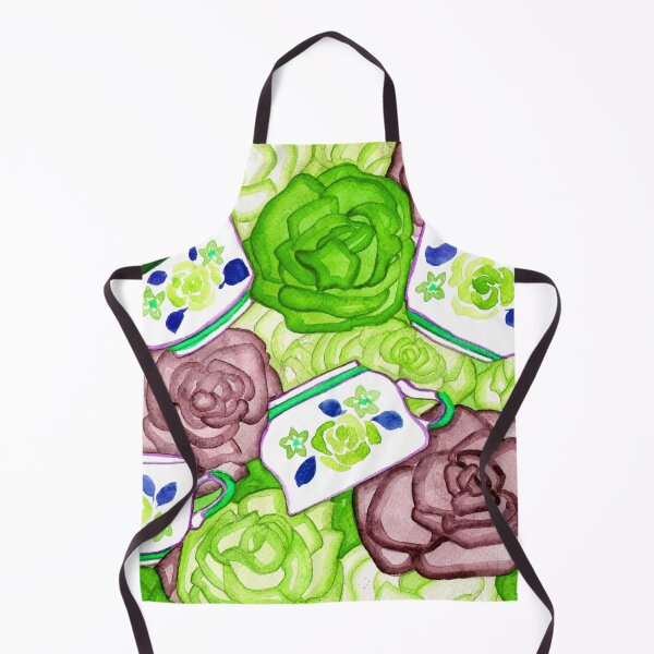 Item preview, Tea Cups and Roses Green Palette designed and sold by Niina Niskanen.
