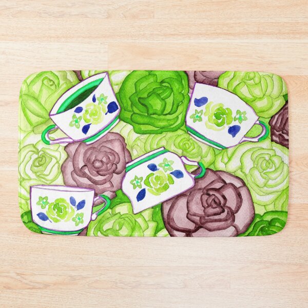 Item preview, Tea Cups and Roses Green Palette designed and sold by Niina  Niskanen.