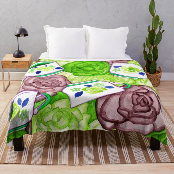 Item preview, Tea Cups and Roses Green Palette designed and sold by Niina  Niskanen.