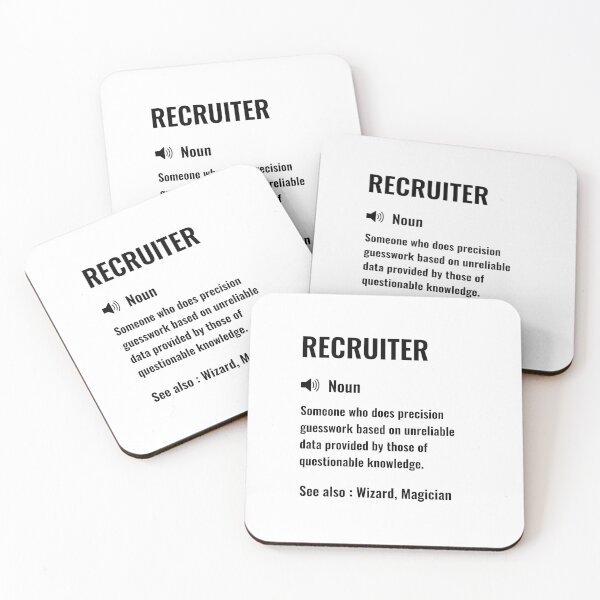 Item preview, Recruiter Funny Definition - Recruiter Funny Saying designed and sold by Yay Design.