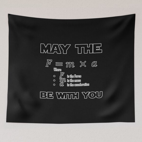 Item preview, May The FORCE Be with YOU - Physics equation designed and sold by UrbanDesignArt.