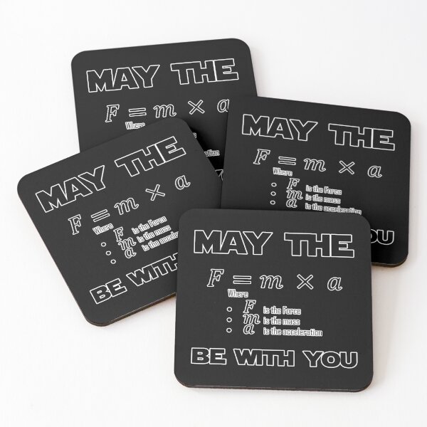 Item preview, May The FORCE Be with YOU - Physics equation designed and sold by UrbanDesignArt.