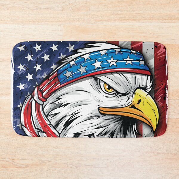 Item preview, USA Flag Merica Patriotic Bald Eagle 4th of July designed and sold by mejeoshop.