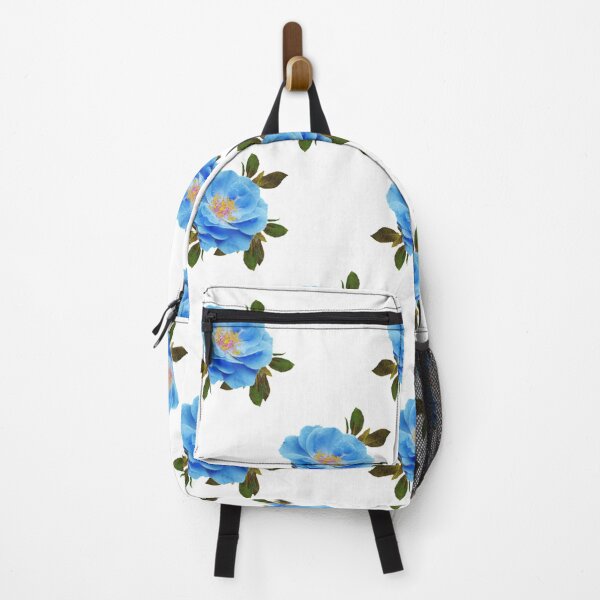 Item preview, AWESOME BLUE ROSES WHITE ABSTRACT GARDEN PATTERN designed and sold by sharlesart.