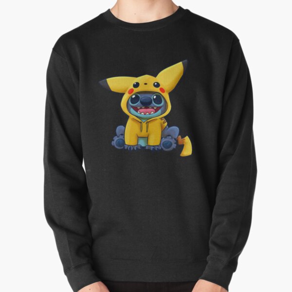 Chibi Stitch Pi-ka Pullover Sweatshirt