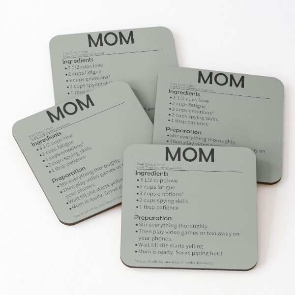 Item preview, Mom Recipe - Funny Mothers Day, Birthday Gift designed and sold by DrawingBoard.