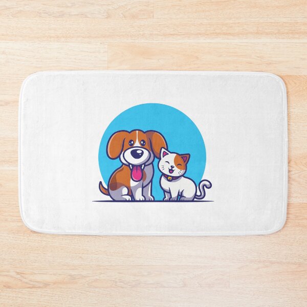 Item preview, cute couple dog cat designed and sold by Haxino.