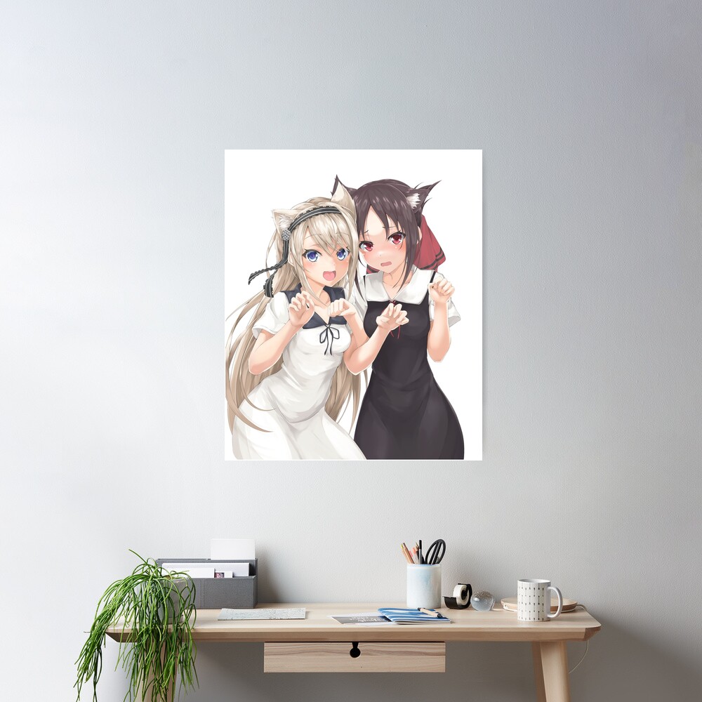 NEKO KAGUYA X AI - KAGUYA-SAMA: LOVE IS WAR Poster by KOKOROWAIFU |  Redbubble