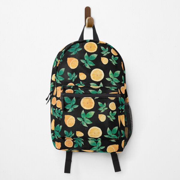 Item preview, Lemon Fruit Black Pattern designed and sold by InovArtS.