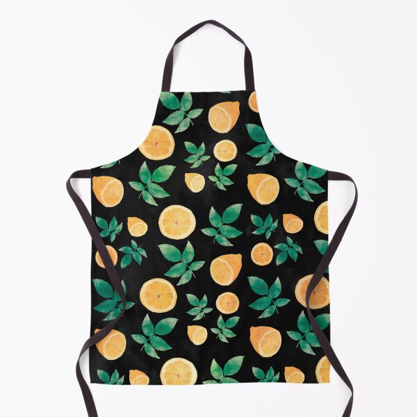 Item preview, Lemon Fruit Black Pattern designed and sold by InovArtS.