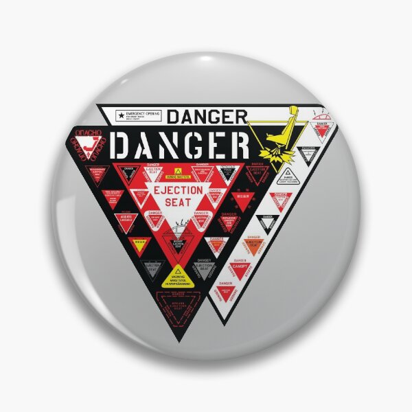 Item preview, Danger Ejection Seat, Danger Collections Shirt, Warning Mug, Ejection Stickers designed and sold by ARTsPlural.