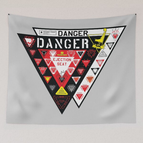 Item preview, Danger Ejection Seat, Danger Collections Shirt, Warning Mug, Ejection Stickers designed and sold by ARTsPlural.