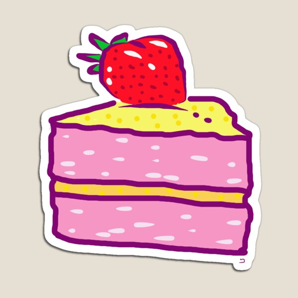 Strawberry cake Magnet
