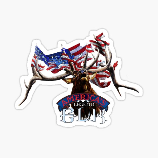 America's Legend Elk Sticker
