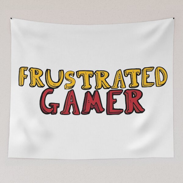 Item preview, Frustrated gamer, red and yellow designed and sold by Yellowsprint.