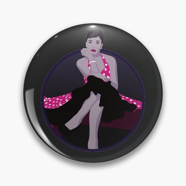 Item preview, Burlesque Girls | Delphine - Pink & Purple (Dark Background) designed and sold by ladyfacecreates.