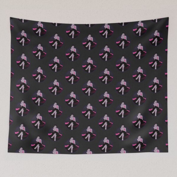 Item preview, Burlesque Girls | Delphine - Pink & Purple (Dark Background) designed and sold by ladyfacecreates.