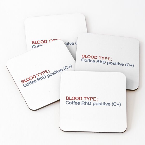 Item preview, Blood Type - Coffee RhD positive (C+) designed and sold by AndyTats.