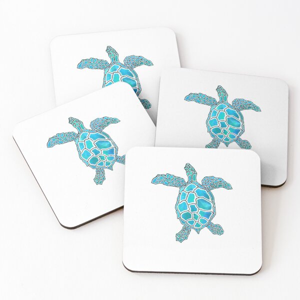 Item preview, turquoise turtle  designed and sold by Anna N.