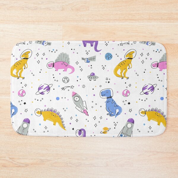 Item preview, Space Dinosaurs Doodle - Purple designed and sold by latheandquill.