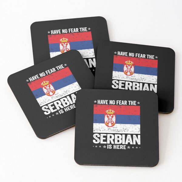 Item preview, Have No Fear The Serbian Is Here  Serbia Flag Design designed and sold by JJDzignsShop.