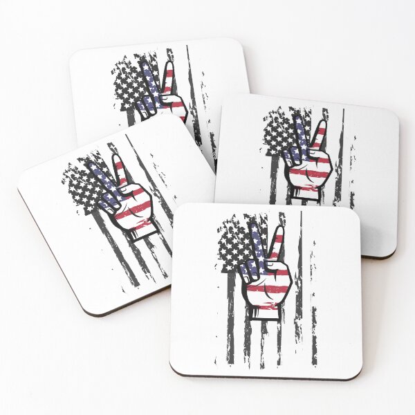 Item preview, USA FLAG Victory 4th of July Patriotic T-Shirt designed and sold by Pliskin-Design.