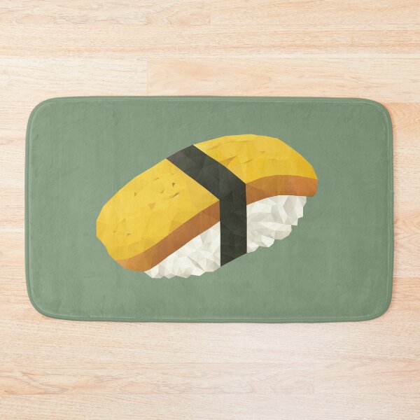 Item preview, Tamagoyaki Nigiri Egg Sushi Polygon Art designed and sold by polymolystudio.
