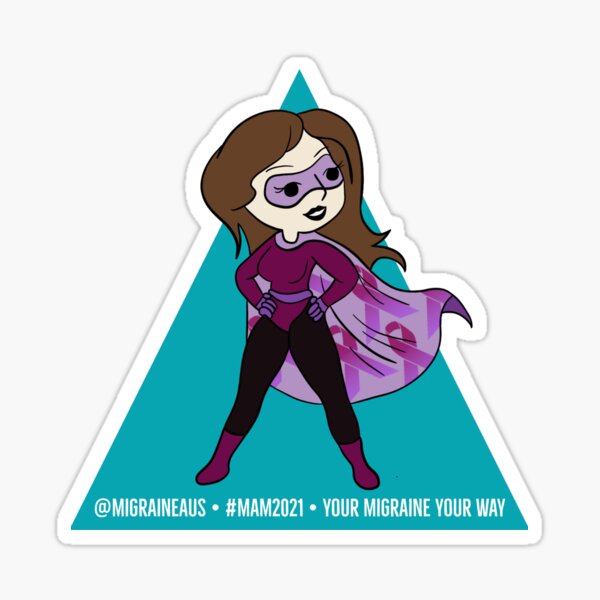 Migraine Australia Hero v2 - Migraine Awareness Month 2021 Sticker