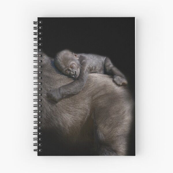 Item preview, Gorilla Baby Riding On Mum's Back designed and sold by rawshutterbug.