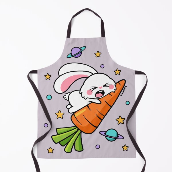 Item preview, Scared Bunny Rabbit & Carrot in Space designed and sold by GikiGiri.