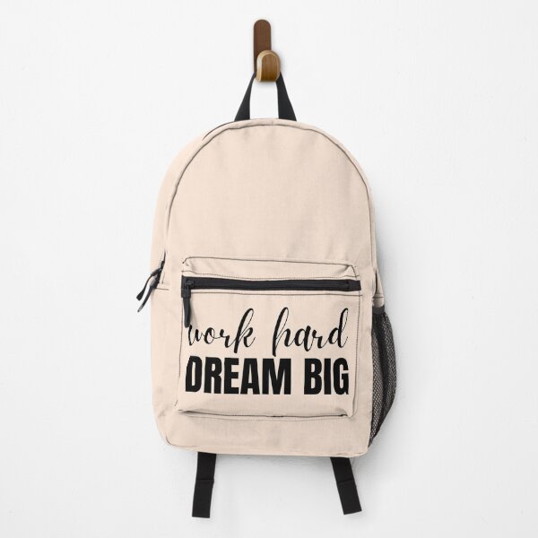 Item preview, Work Hard Dream Big Inspirational Text designed and sold by Trisha Banlasan.
