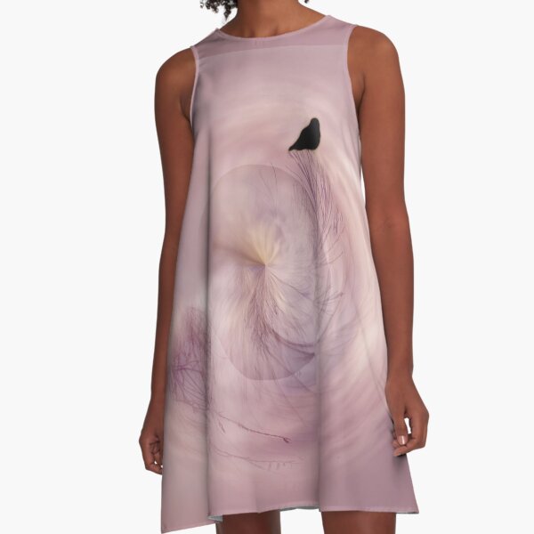 Hummingbird at Rest A-Line Dress