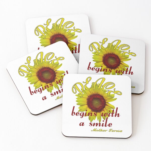 Item preview, Peace begins with a smile mother Teresa quote designed and sold by Brad Chambers.
