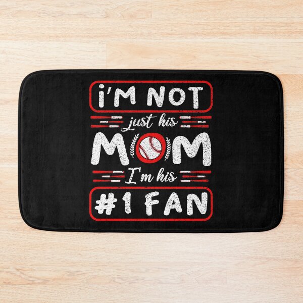 Item preview, I'm Not Just His Mom Number Fan Baseball Catcher Pitcher Field Coach Team Swing Sports Fielding Bat Home designed and sold by shirti.