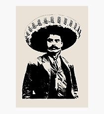 Emiliano Zapata - unichrome black Photographic Print