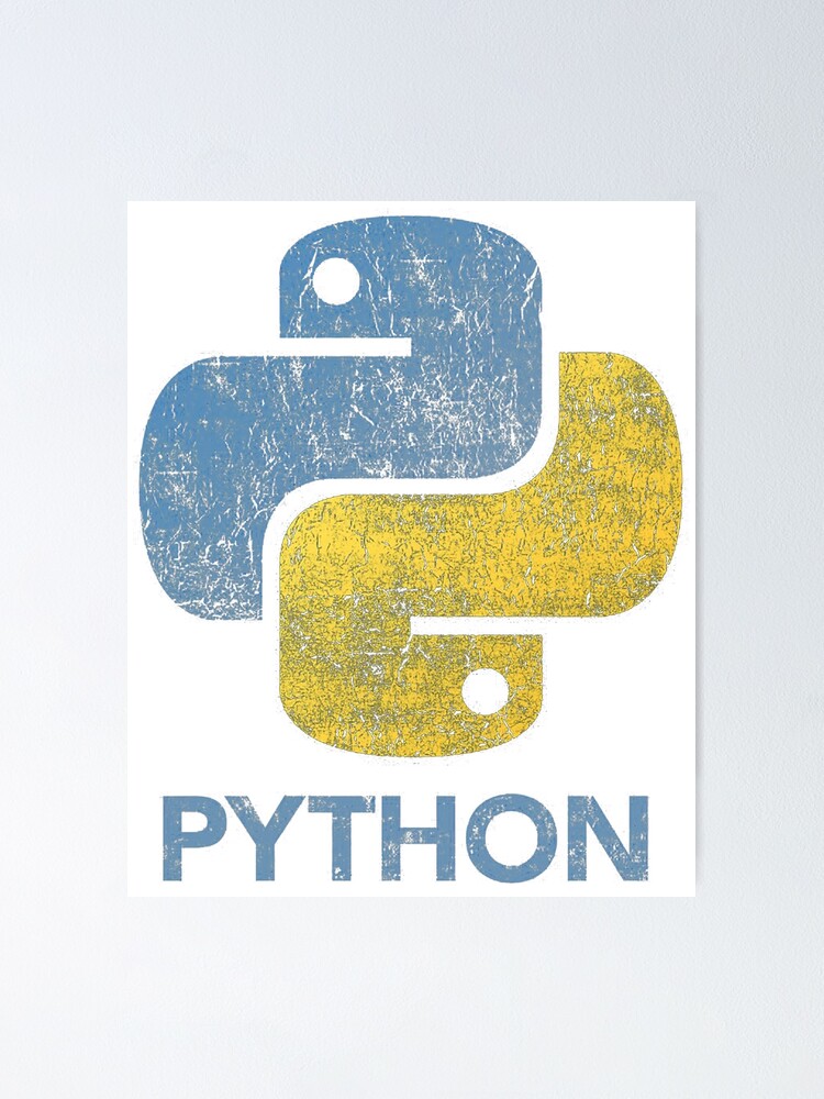 "Retro Python" Poster by gonzalezbettie | Redbubble